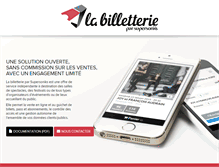 Tablet Screenshot of la-billetterie.net